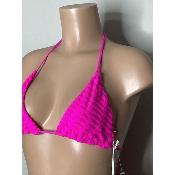 New. Good American pink embossed bikini. Small. - Picture 6 of 12